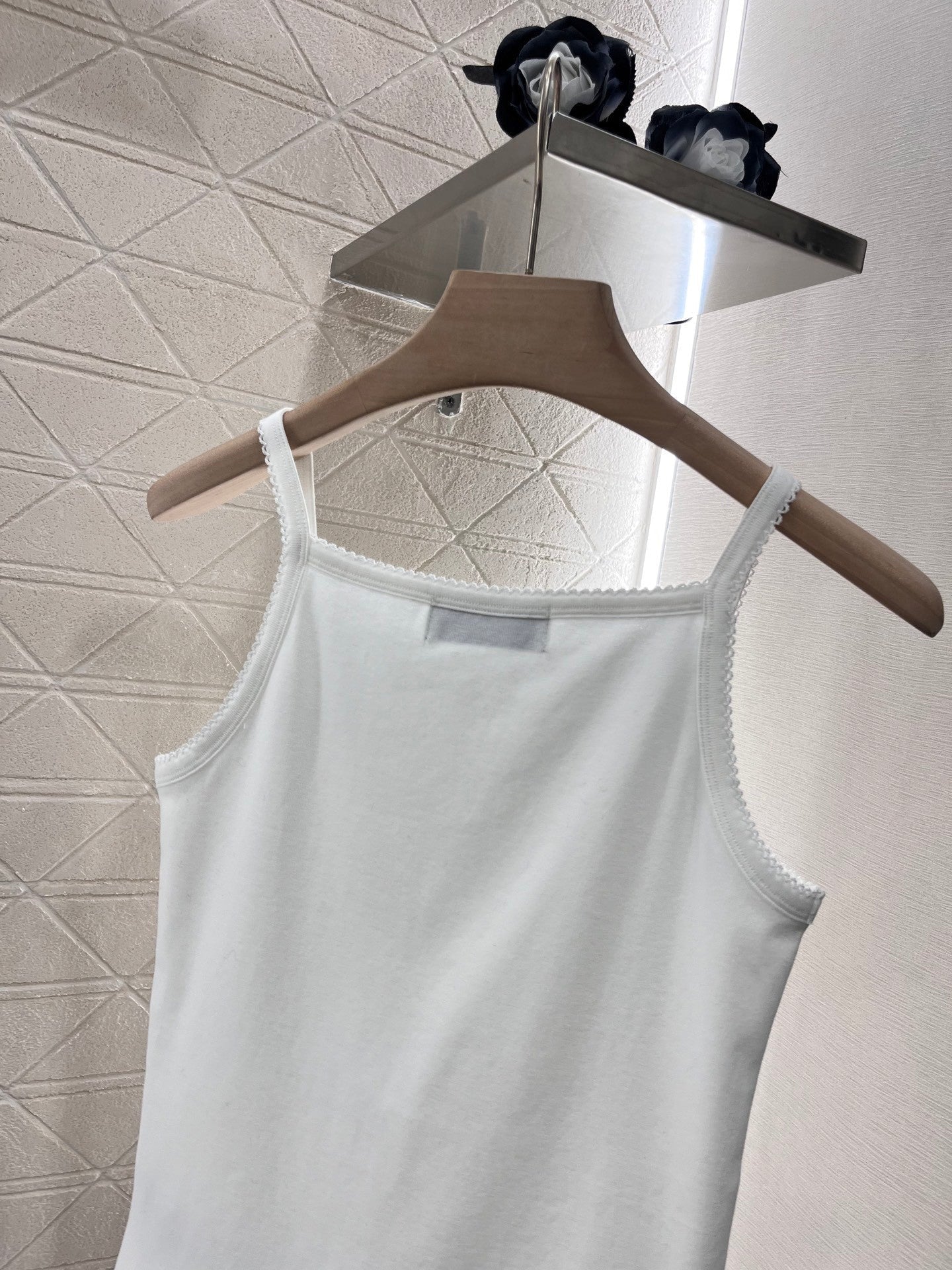 New fashion cotton twill lace camisole