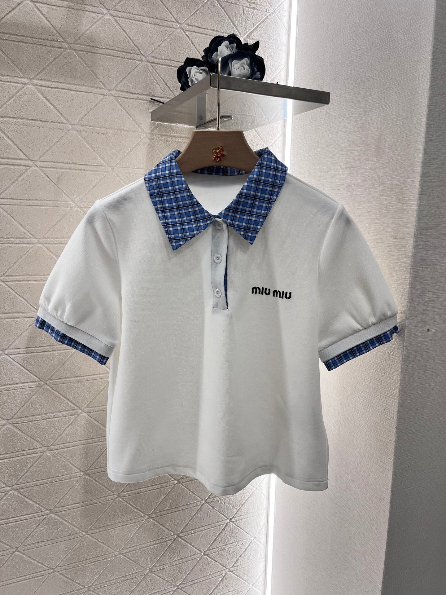 New short-sleeved top and skirt set