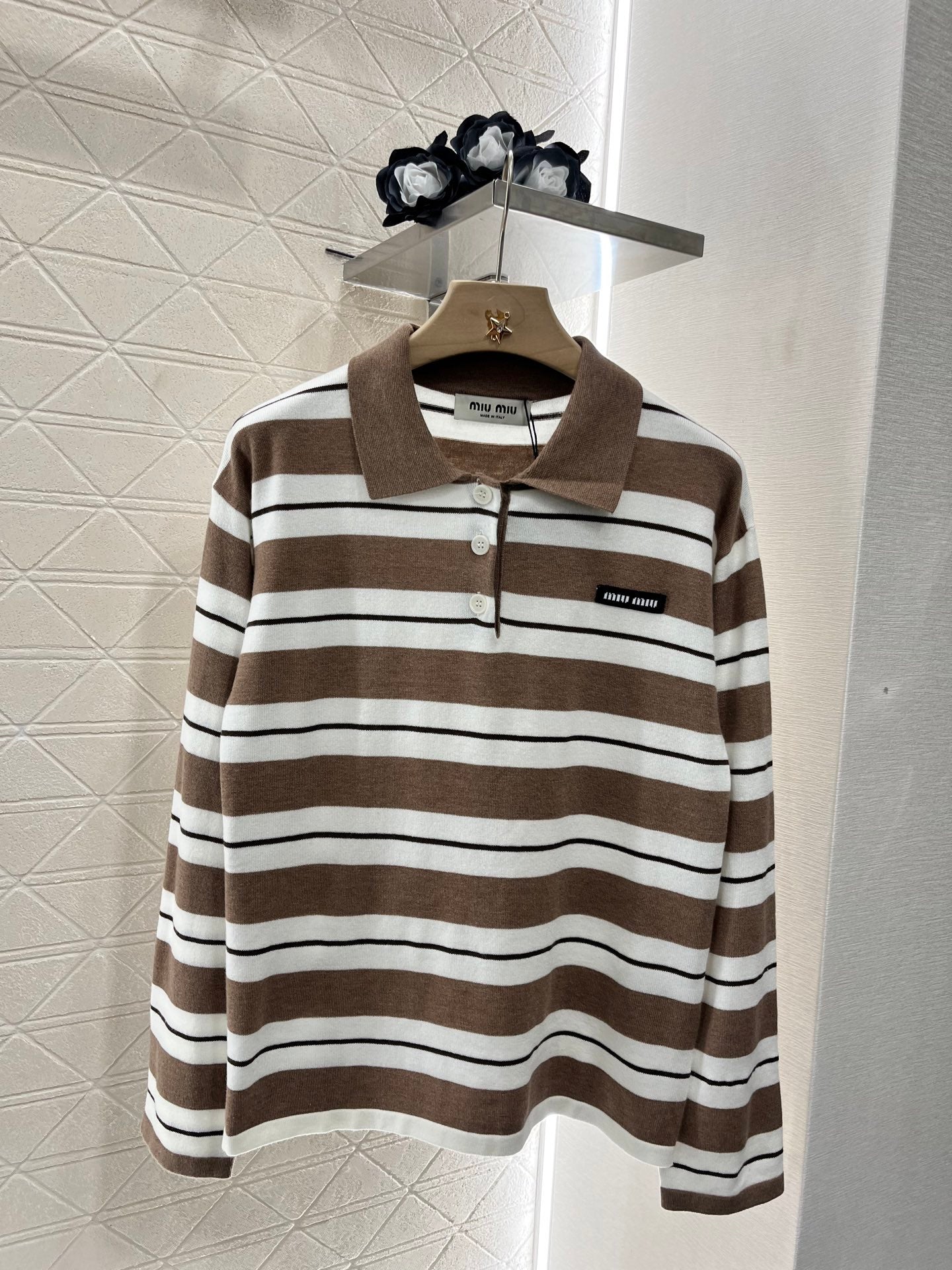new color matching striped long sleeve top
