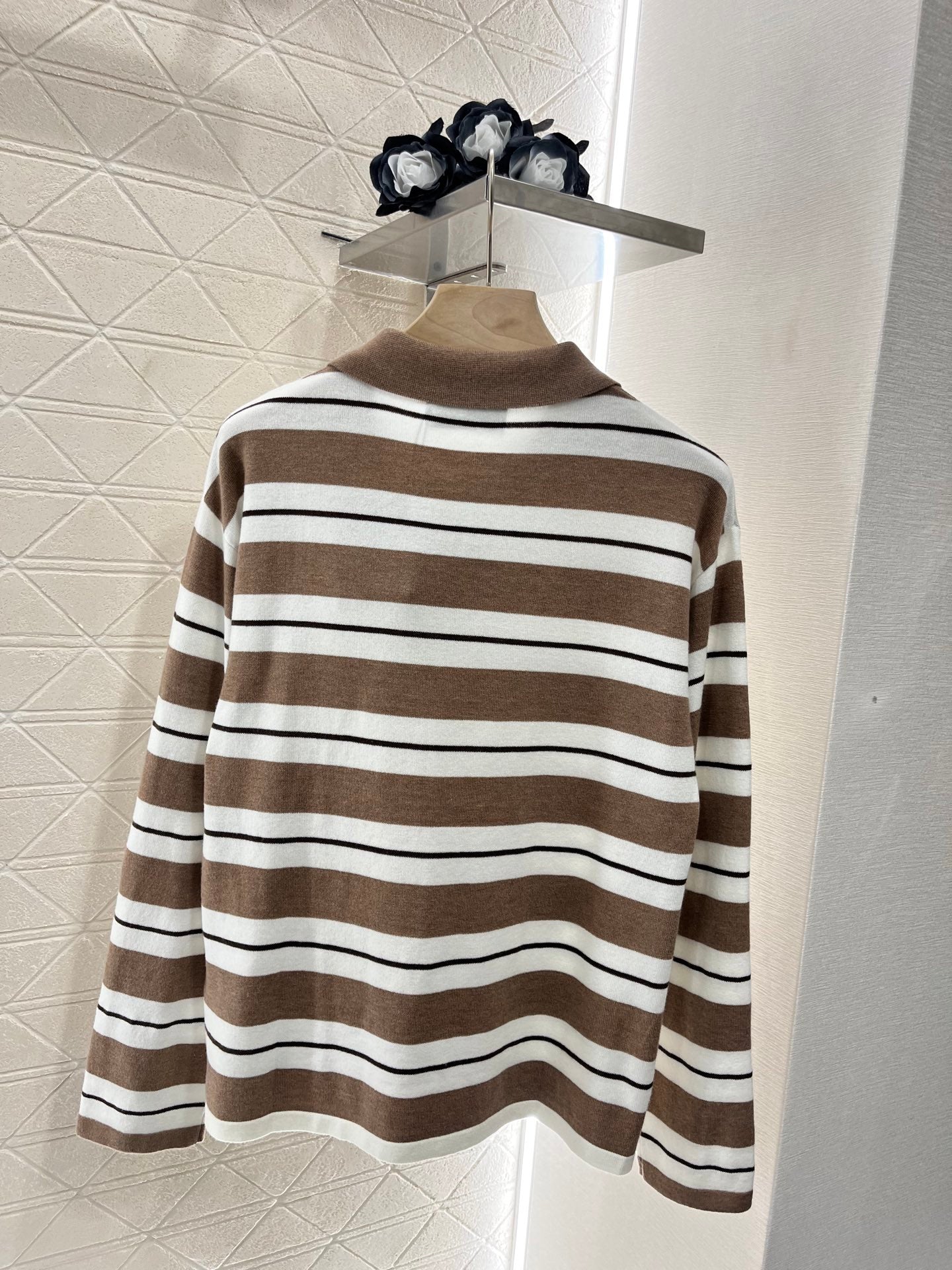 new color matching striped long sleeve top