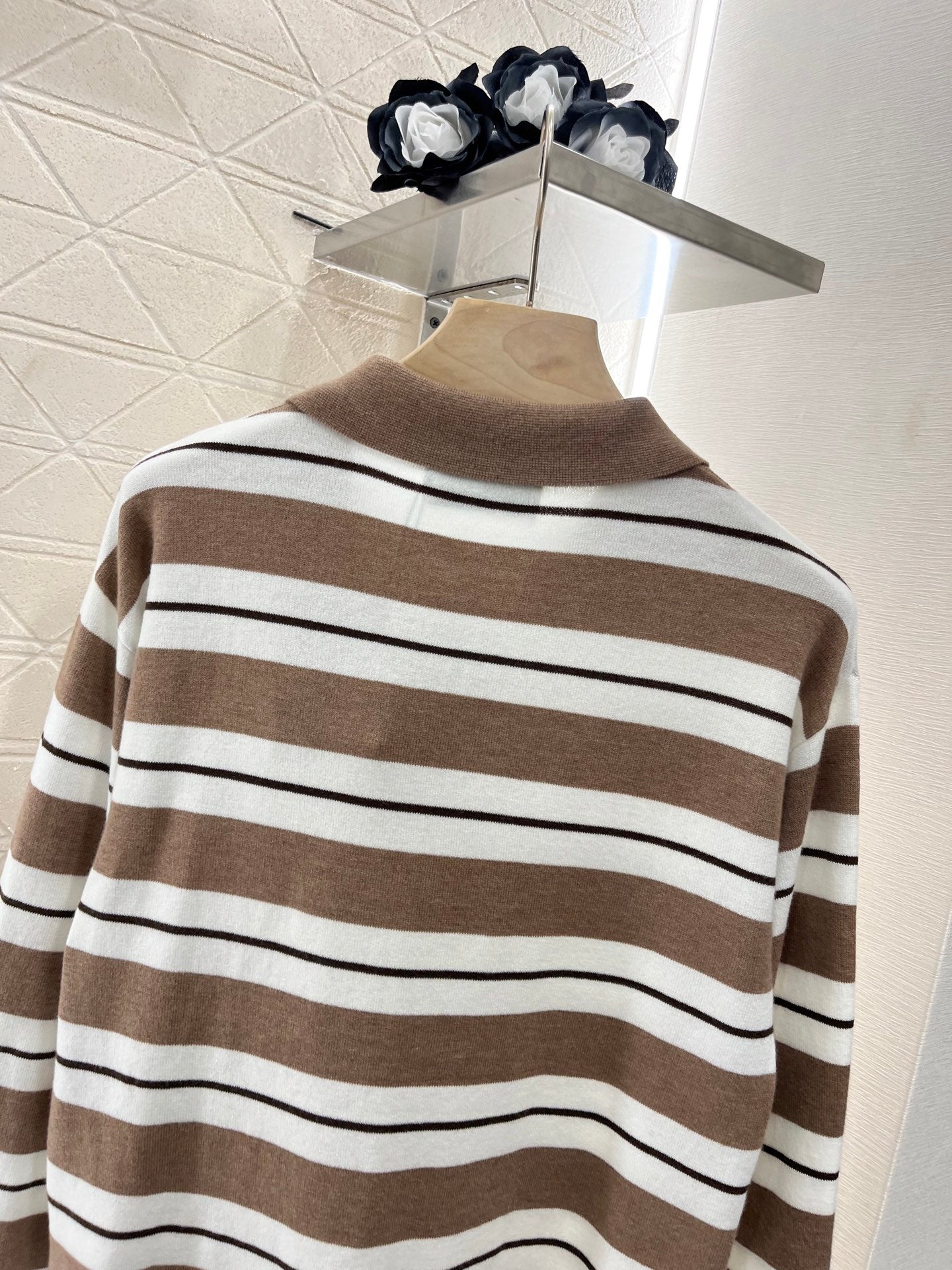 new color matching striped long sleeve top