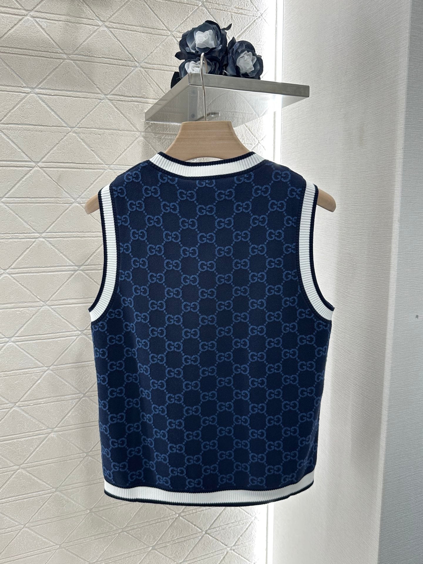 25ss jacquard knitted vest