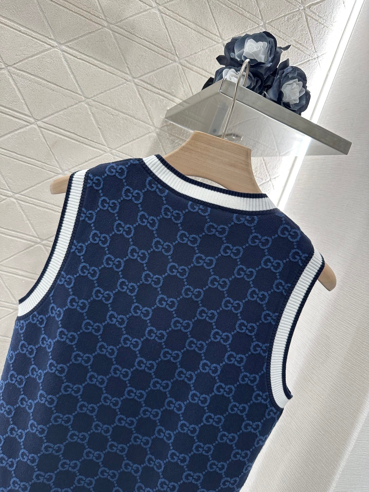 25ss jacquard knitted vest