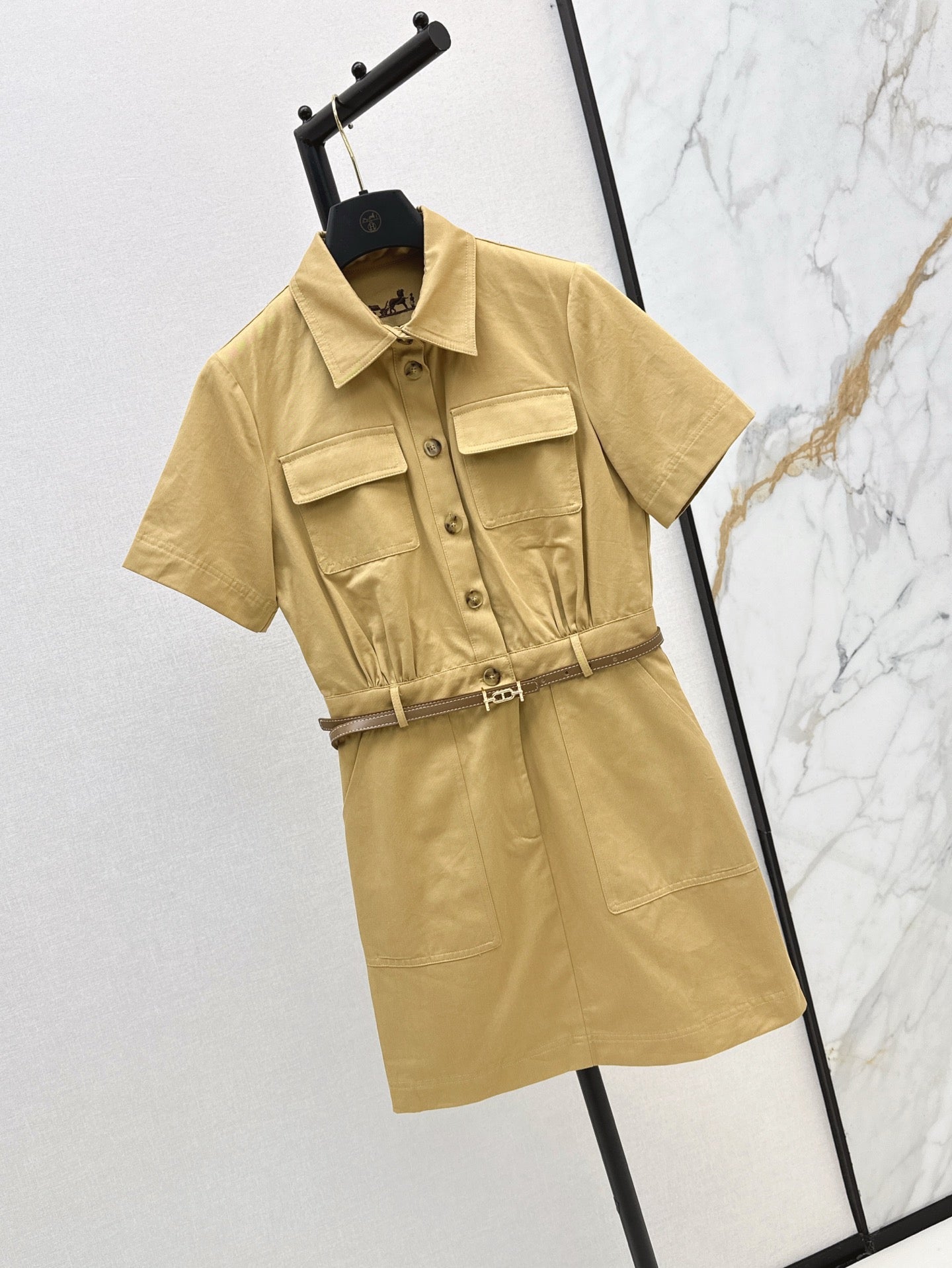 25ss vintage lapel dress