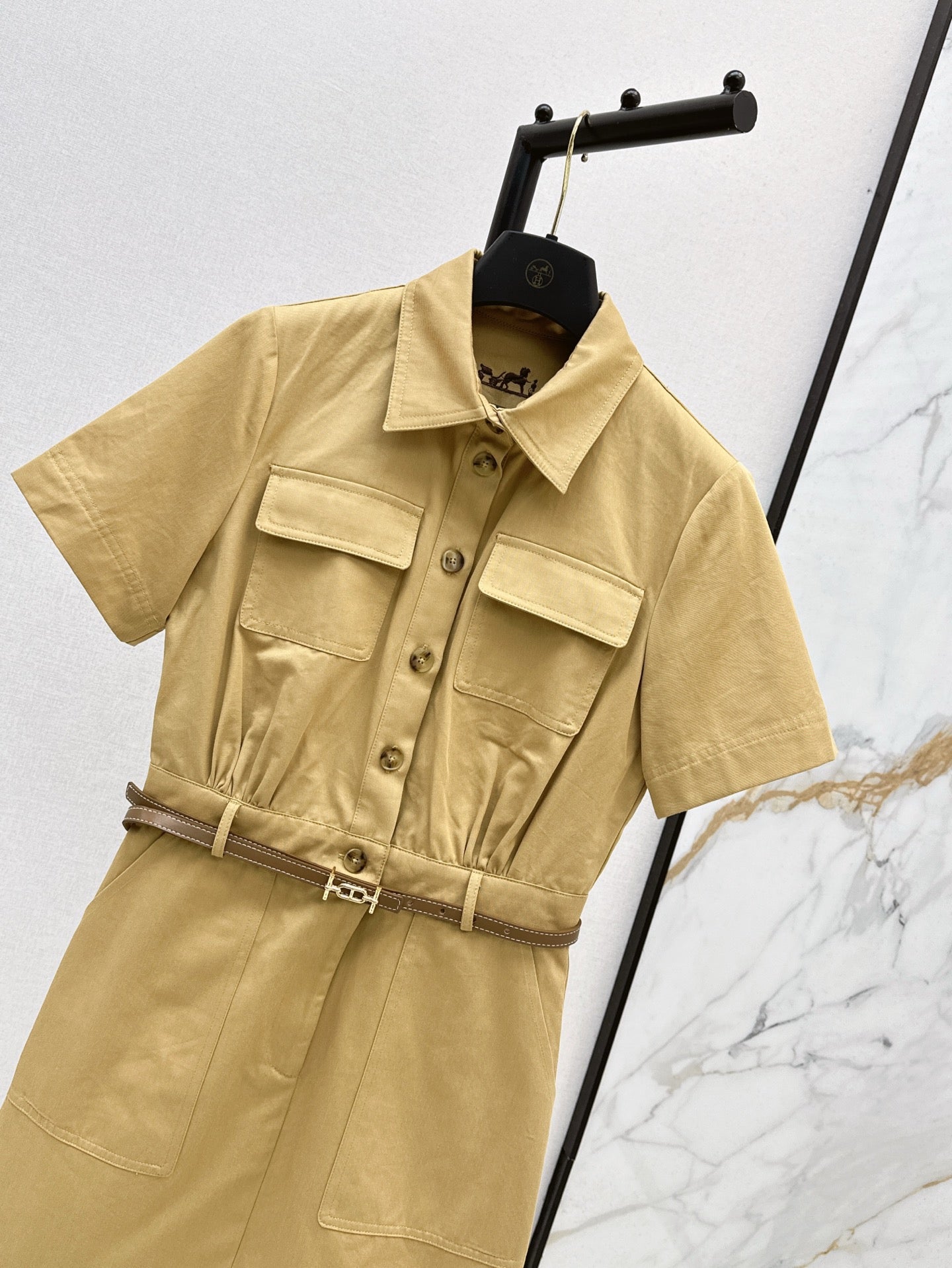 25ss vintage lapel dress