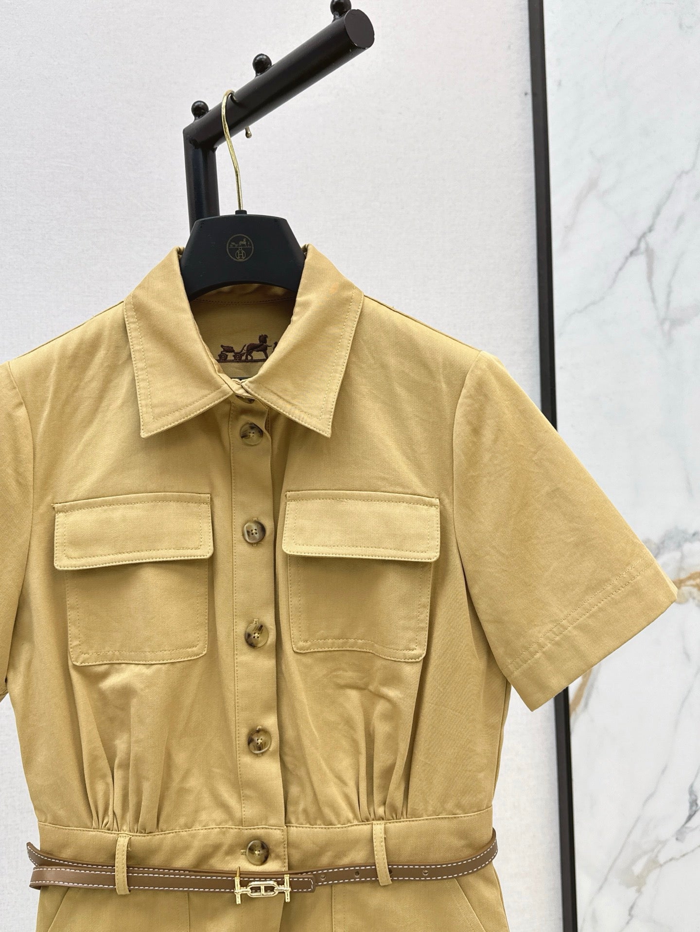 25ss vintage lapel dress