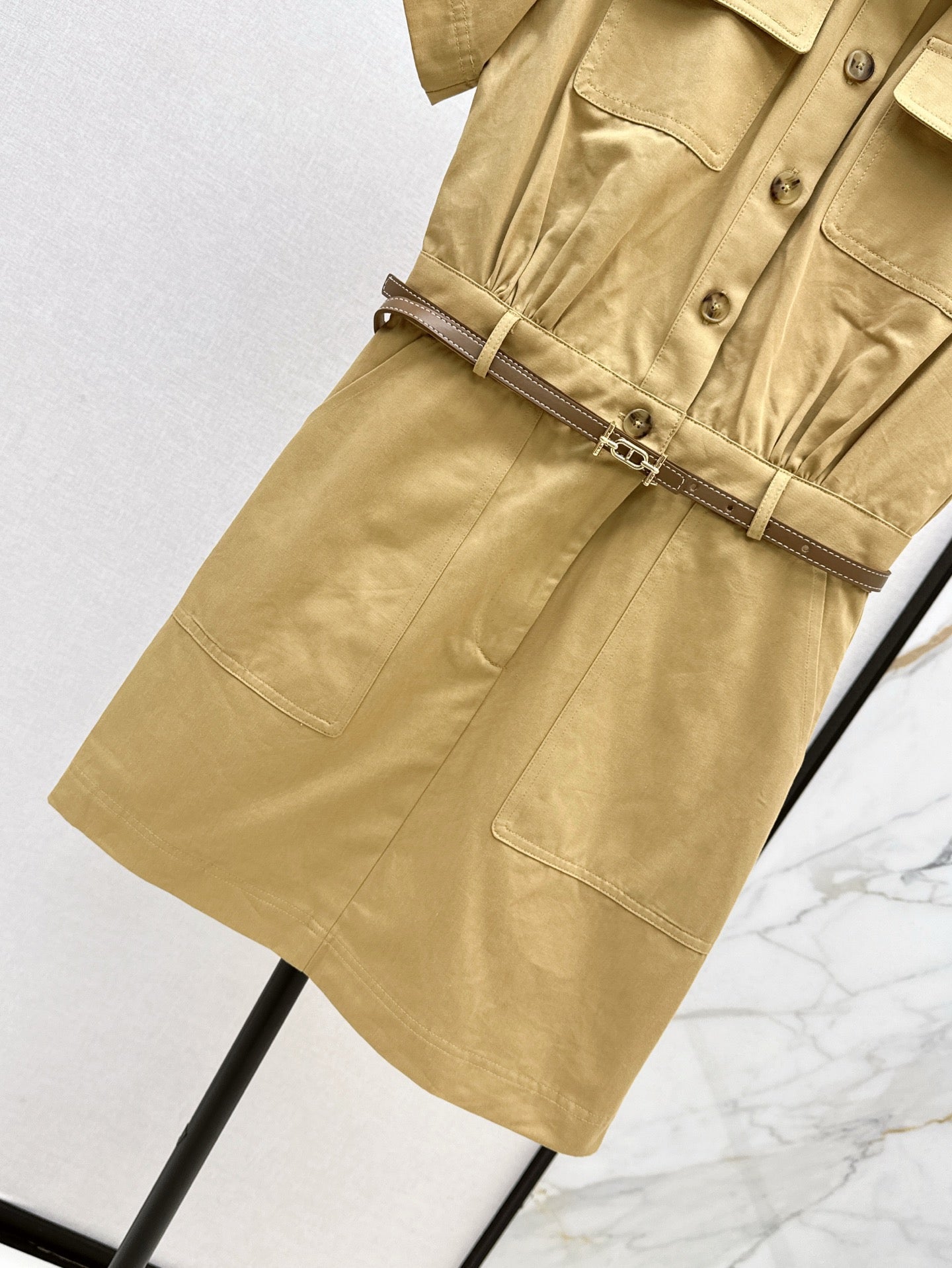 25ss vintage lapel dress