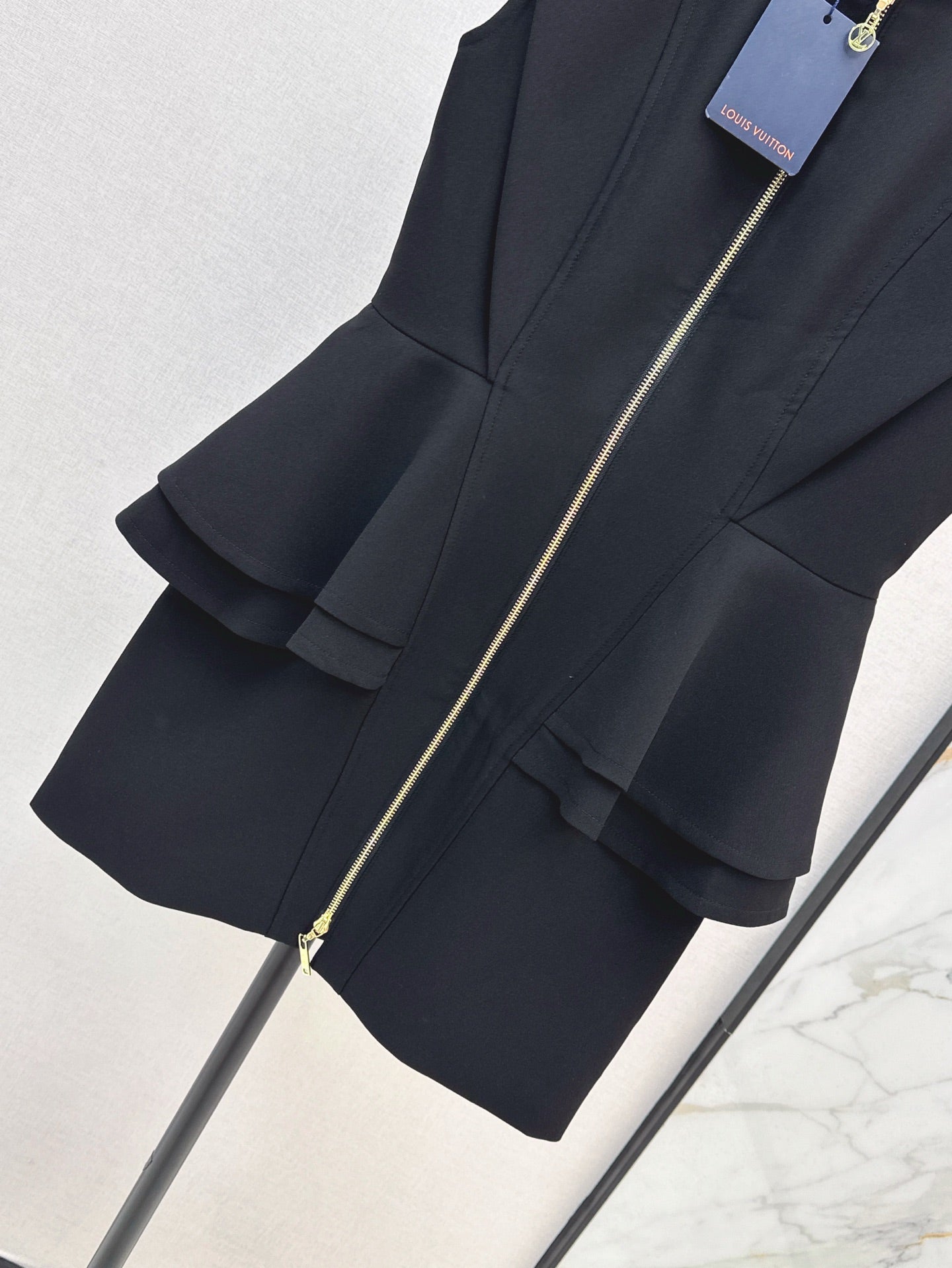 25ss ruffled vest dress