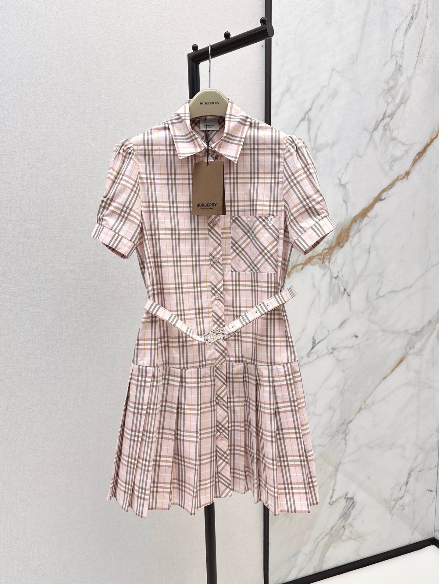 25ss classic plaid dress