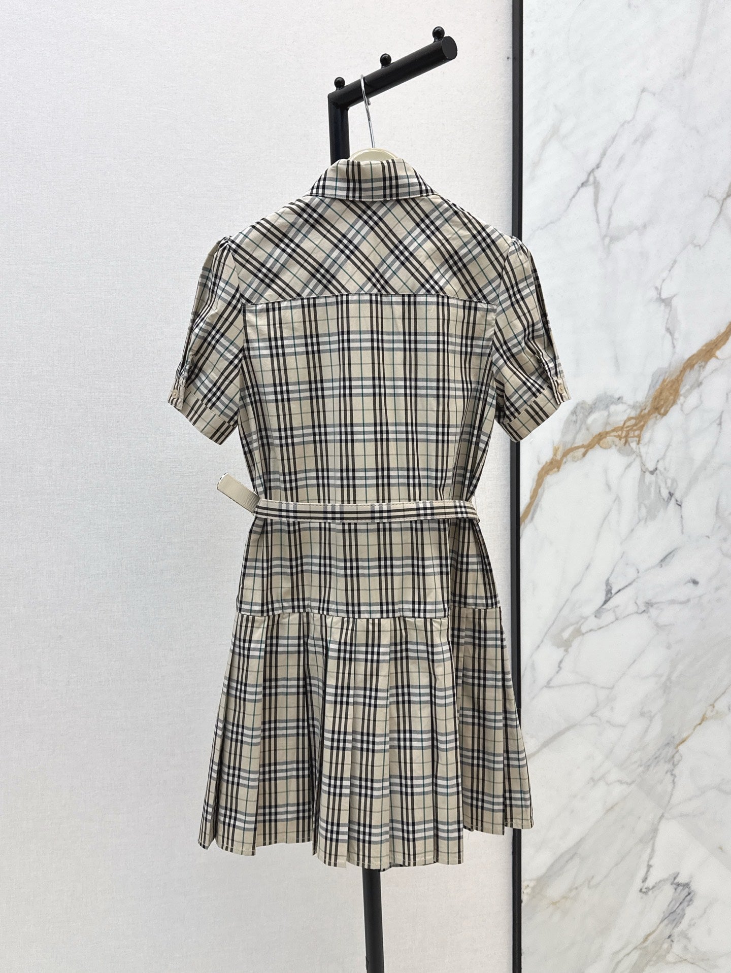 25ss classic plaid dress