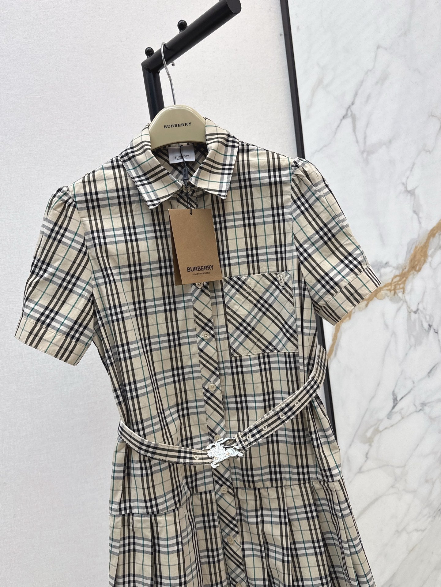 25ss classic plaid dress