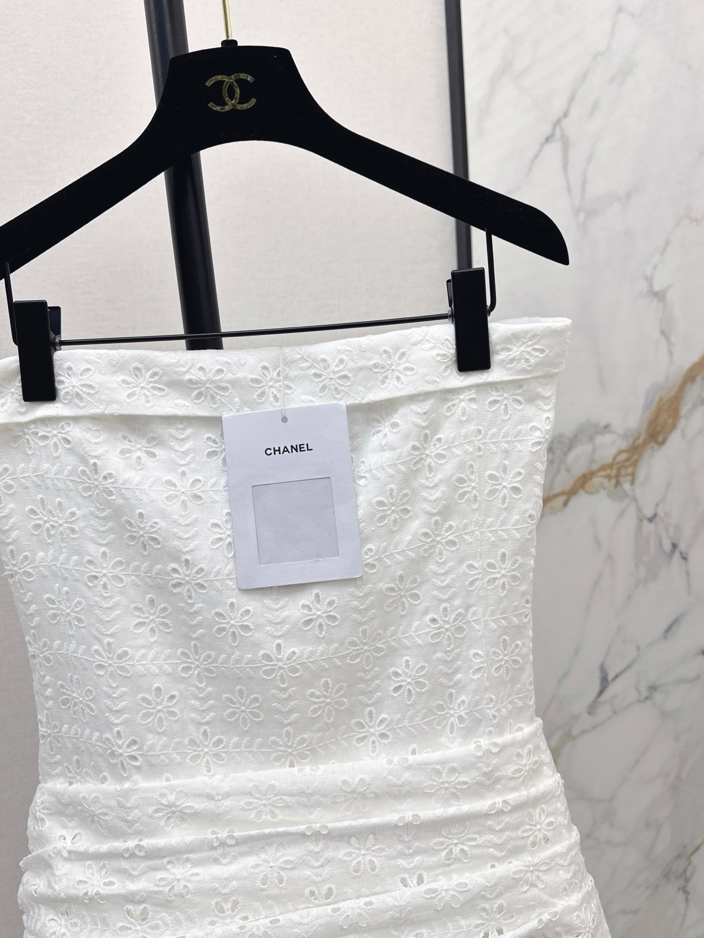 25ss resort style tube top design dress