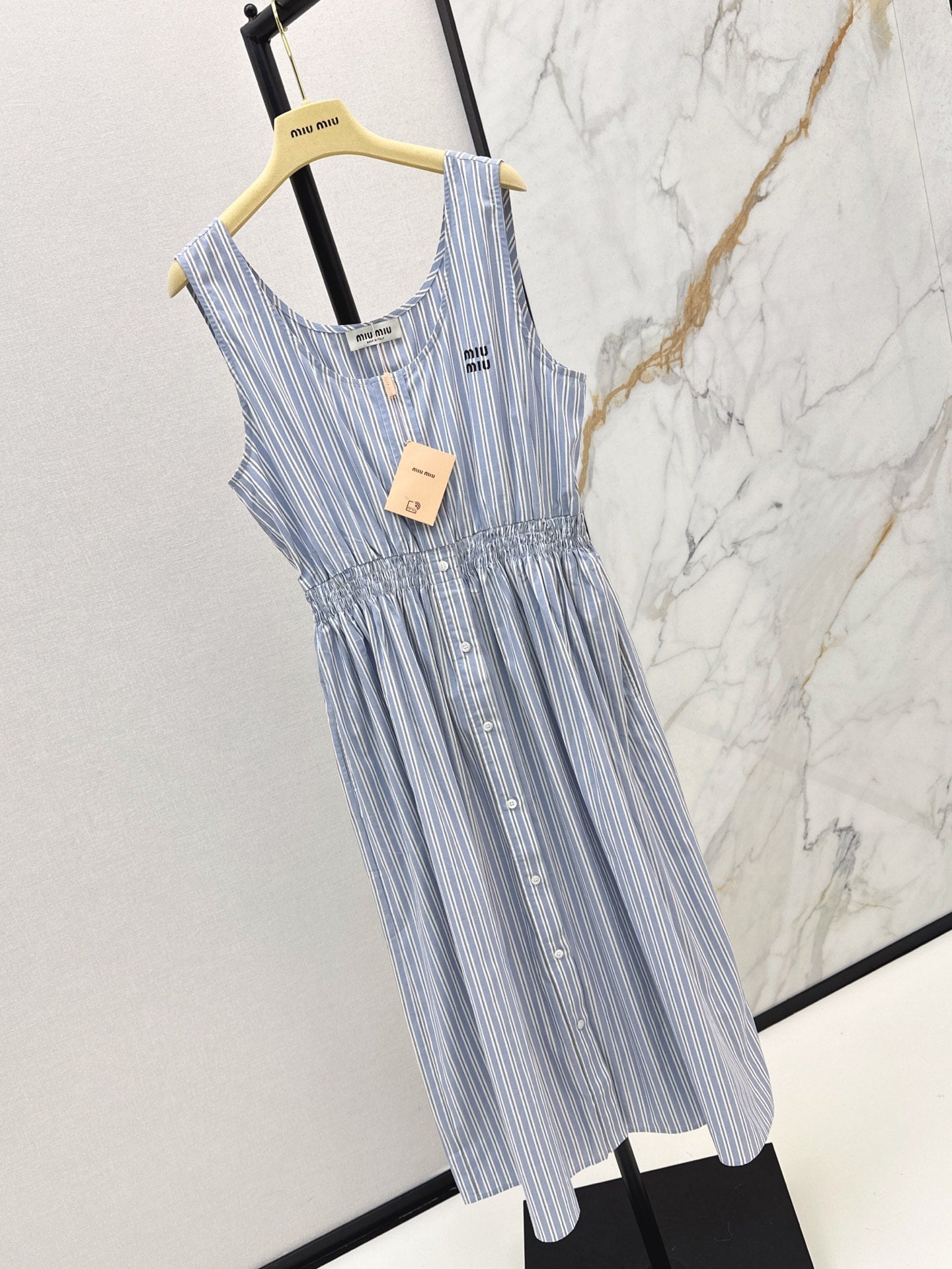 25ss striped sleeveless dress