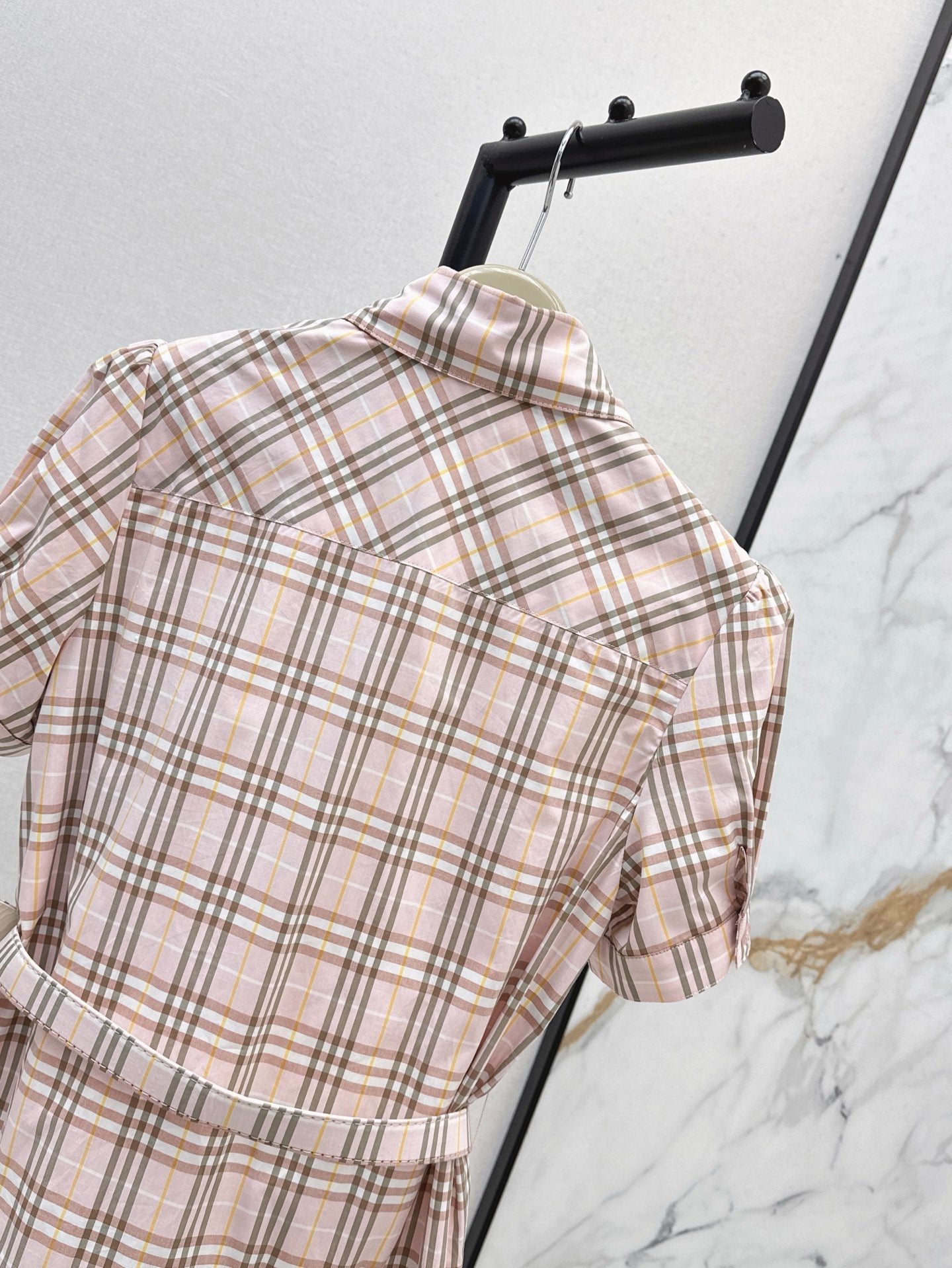 25ss classic plaid dress