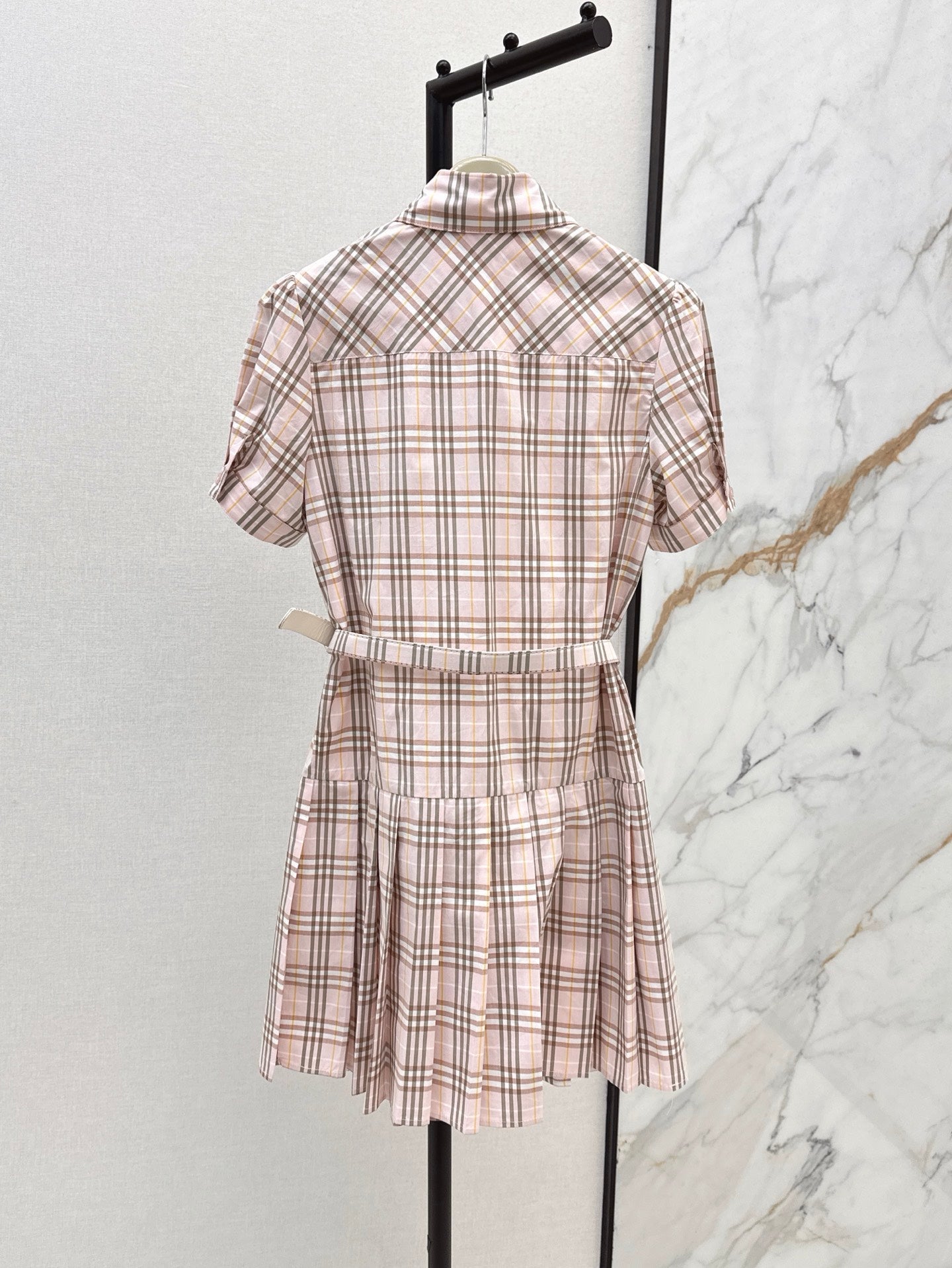 25ss classic plaid dress