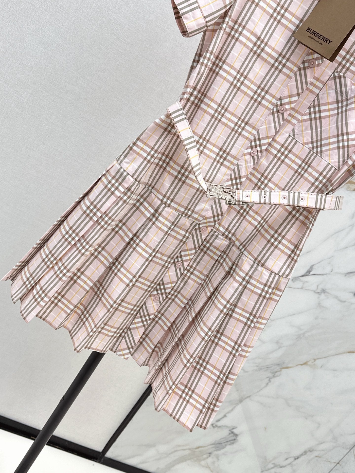25ss classic plaid dress
