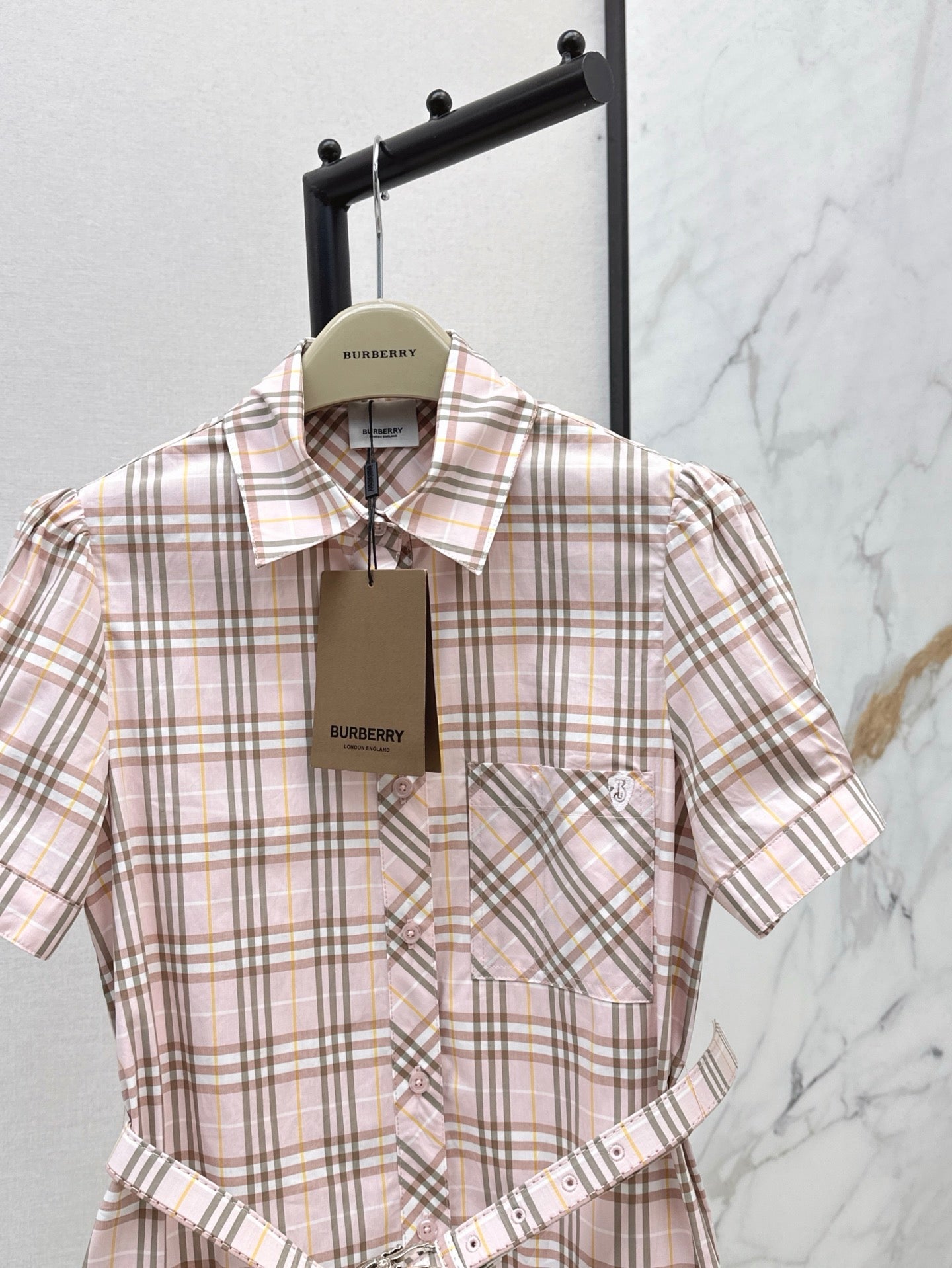 25ss classic plaid dress