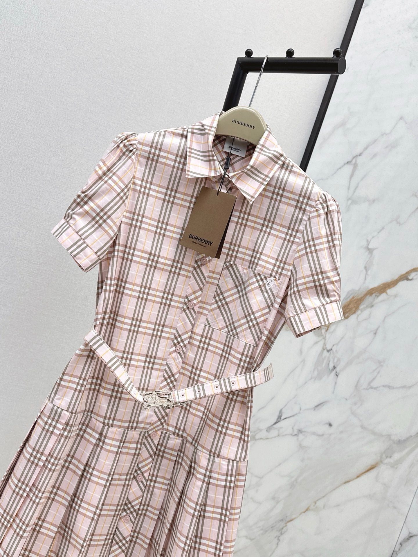 25ss classic plaid dress