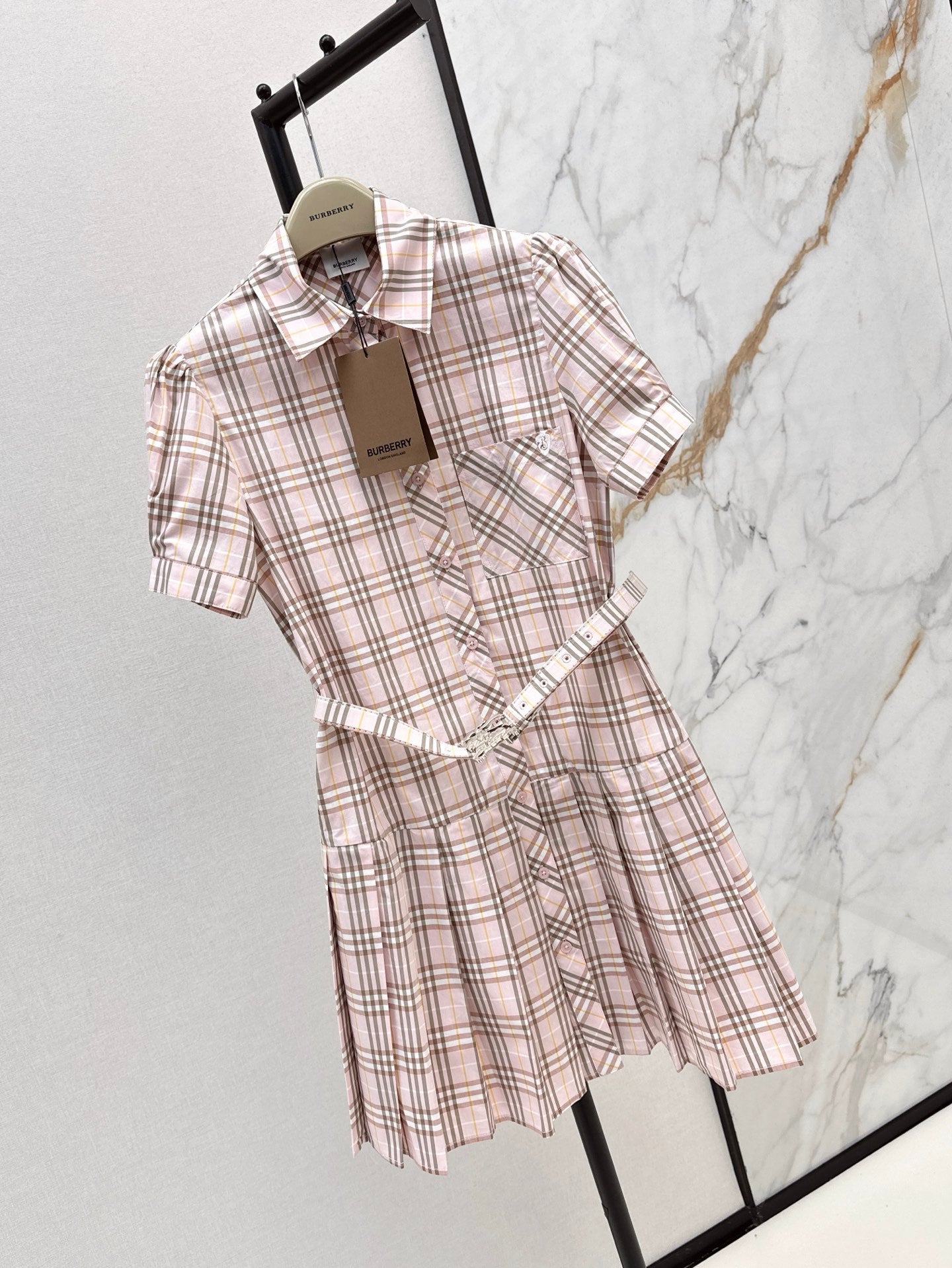 25ss classic plaid dress