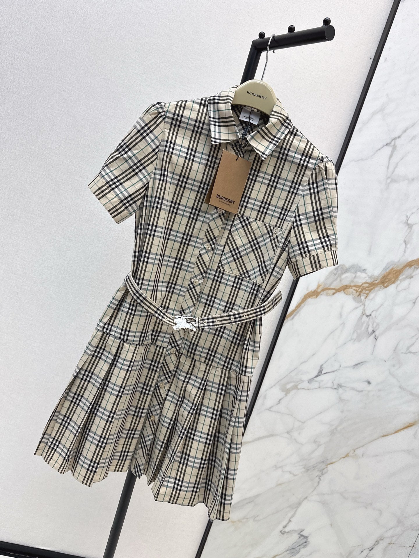 25ss classic plaid dress