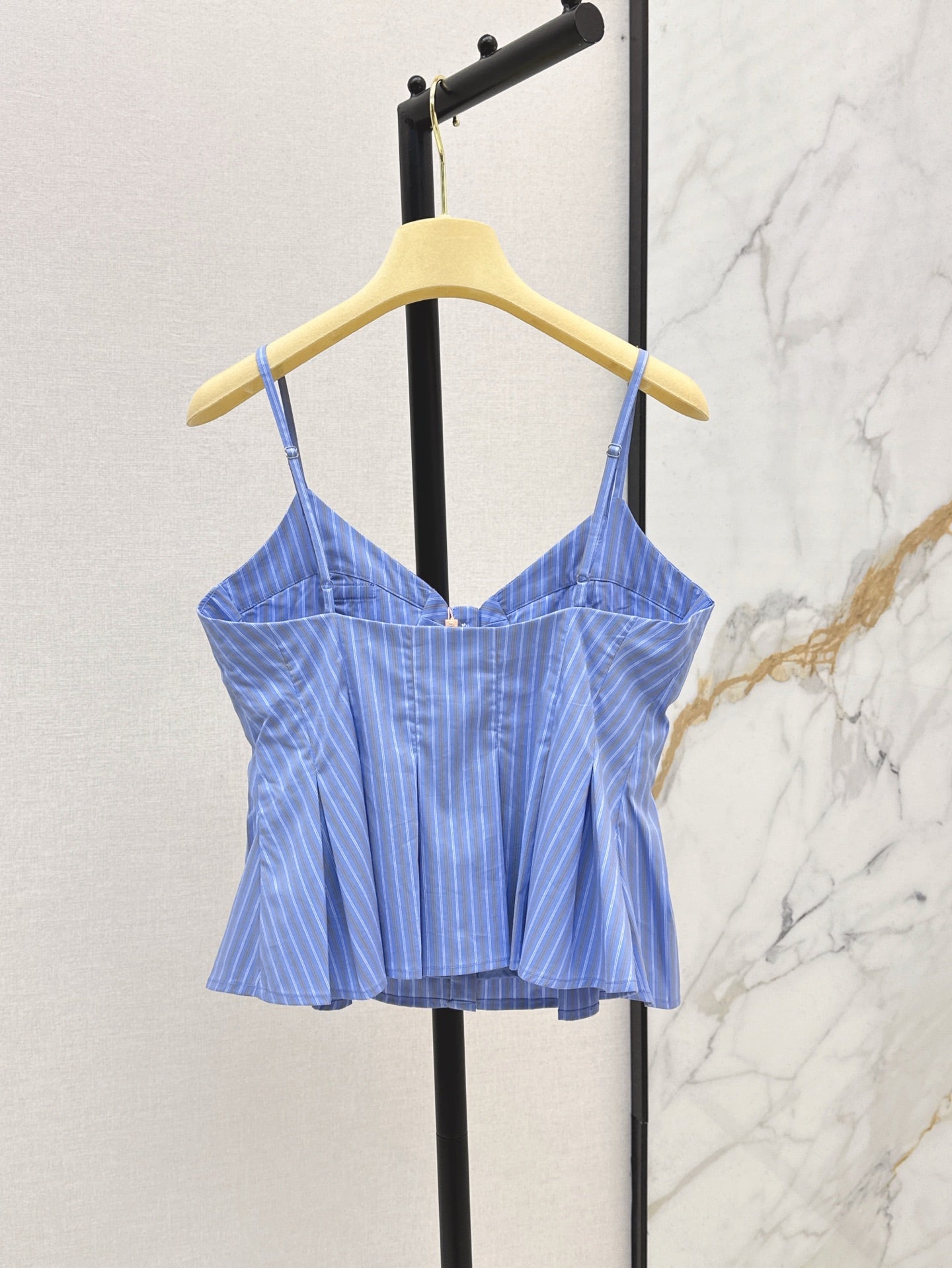 25ss blue striped small suspender belt