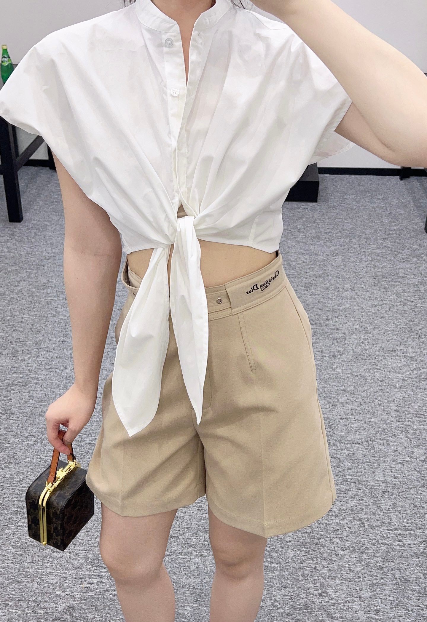 25ss lace-up shorts