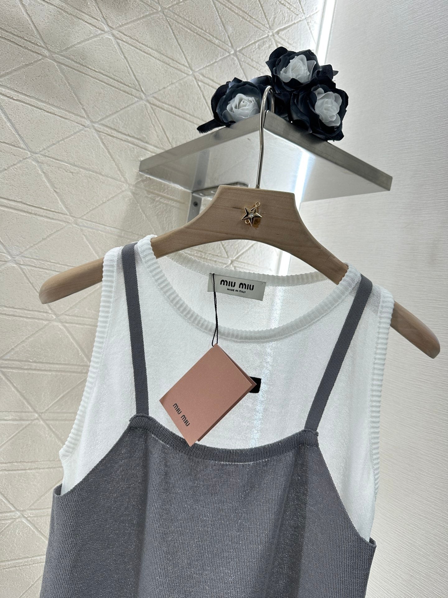 25ss fashion fake two piece vest-2