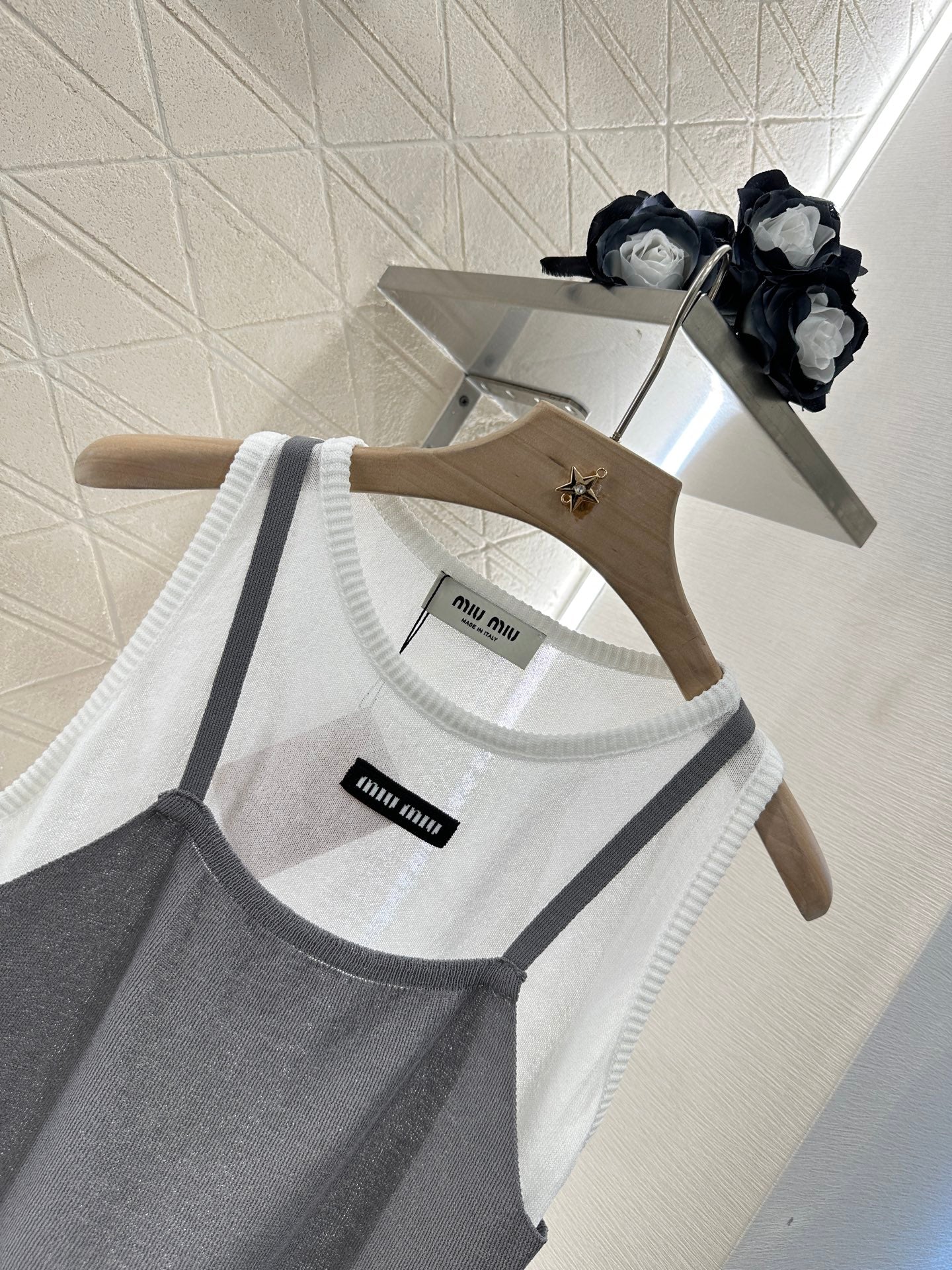 25ss fashion fake two piece vest-2