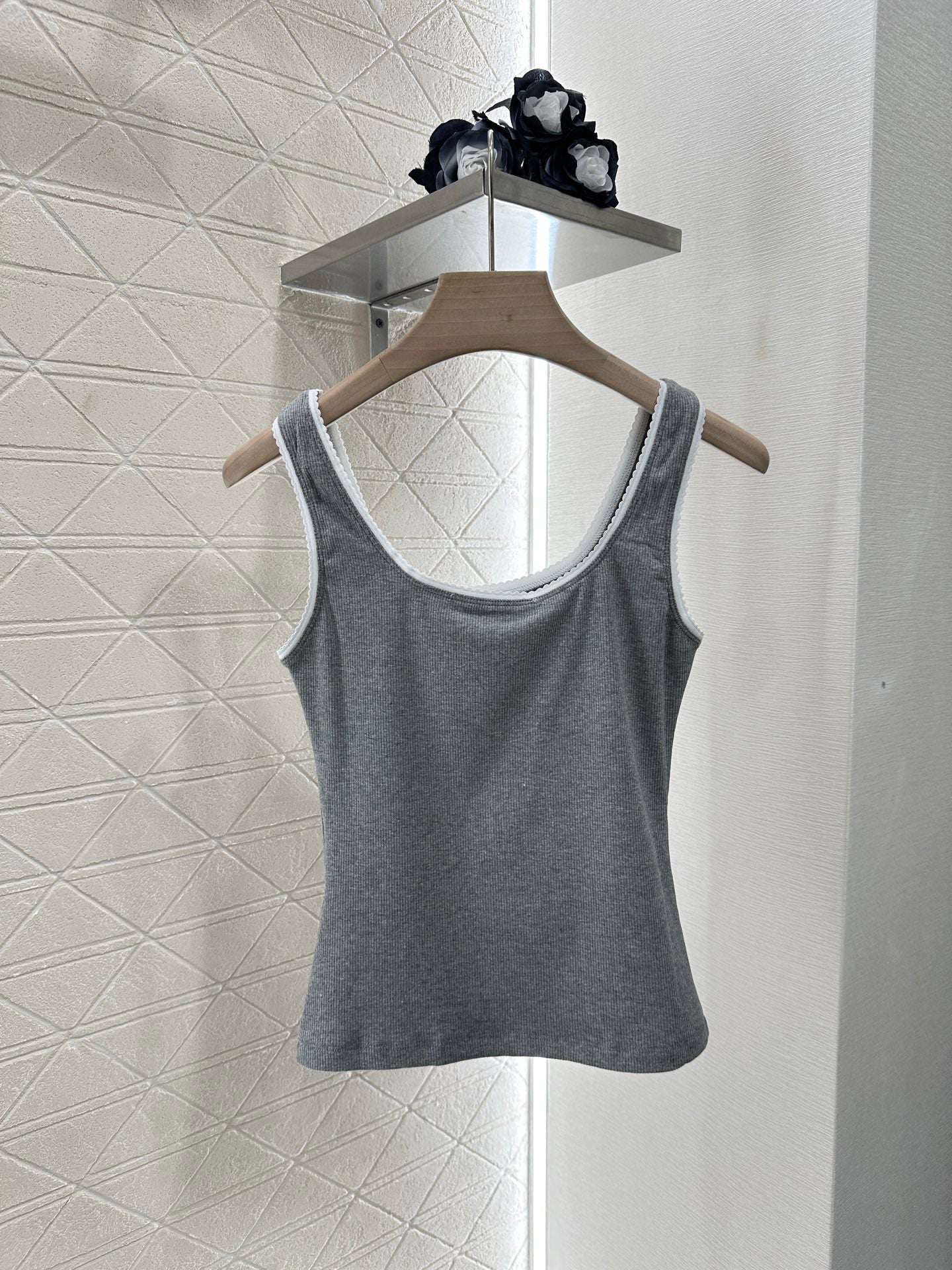 25ss lace cotton vest