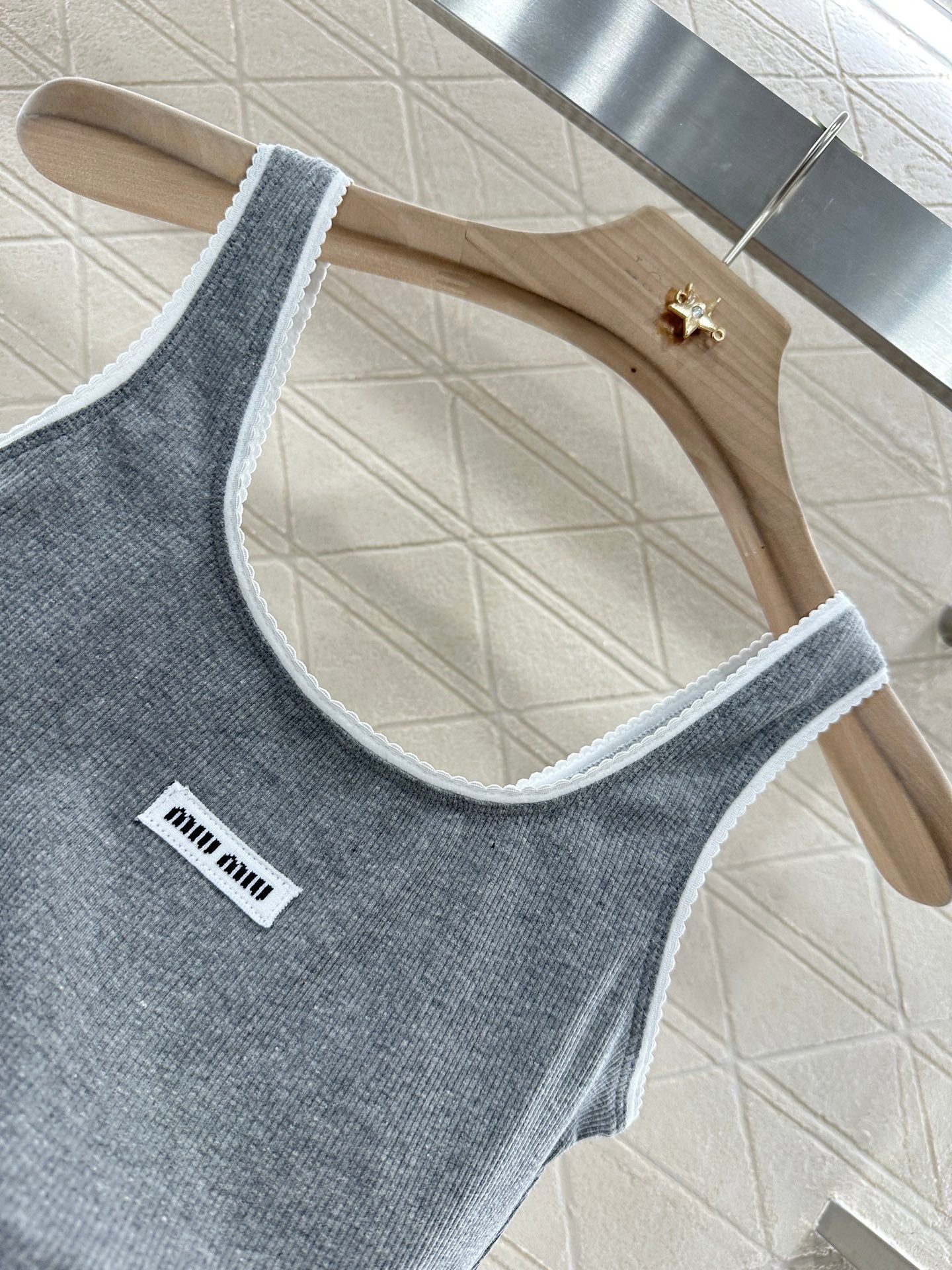 25ss lace short bra vest