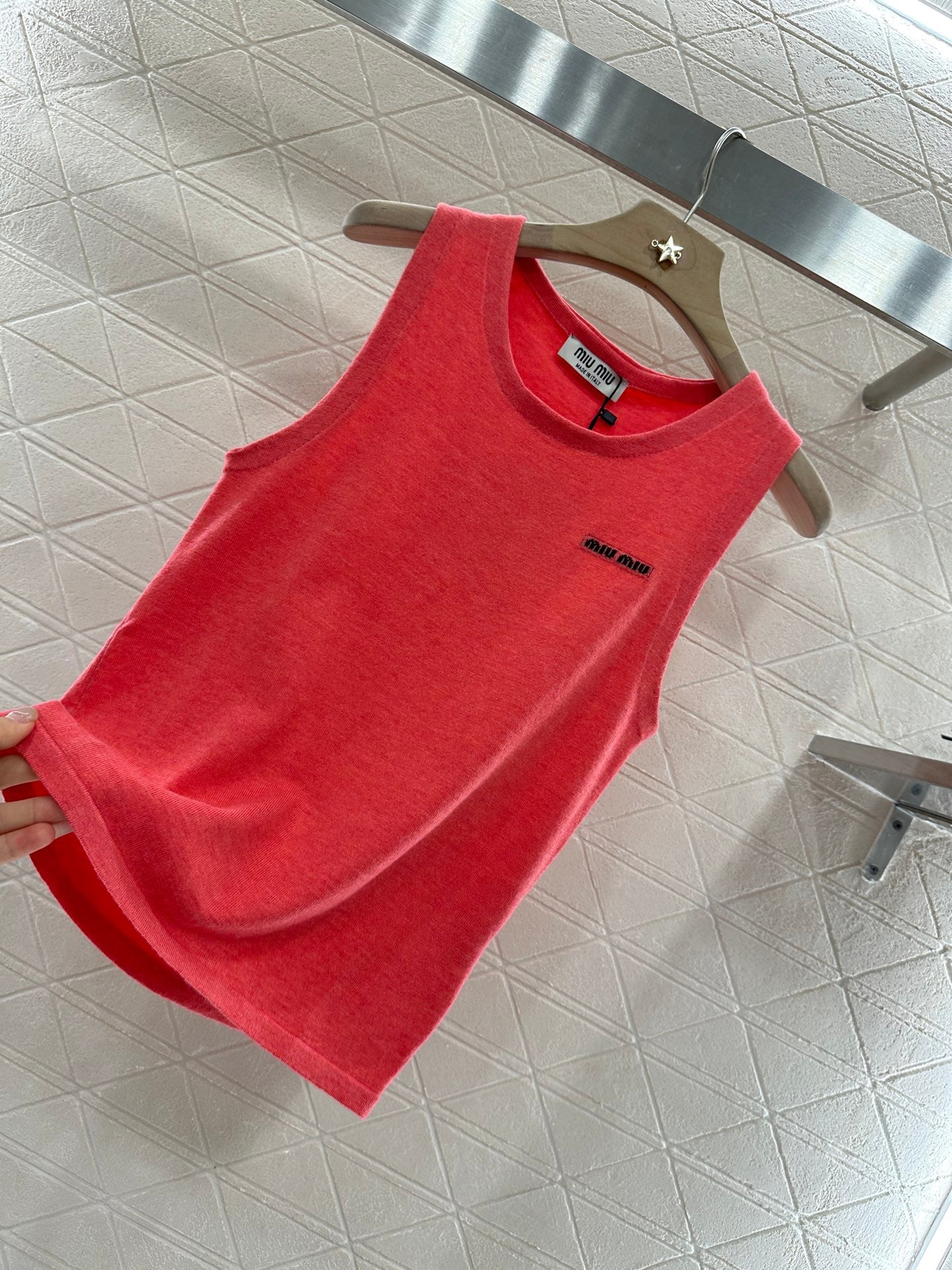 25ss slim fit wool yarn vest