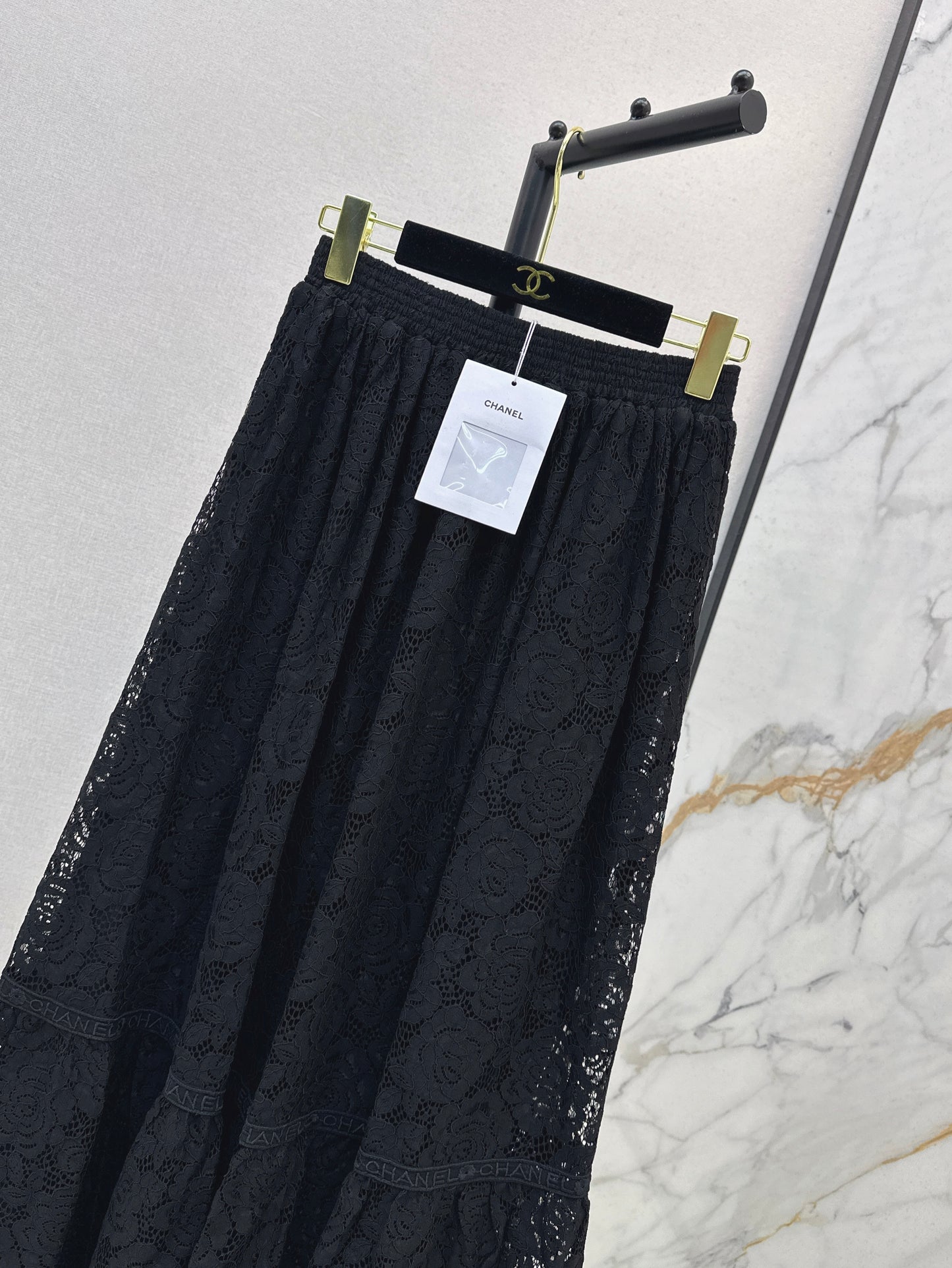 25ss Lace shirt + lace long skirt