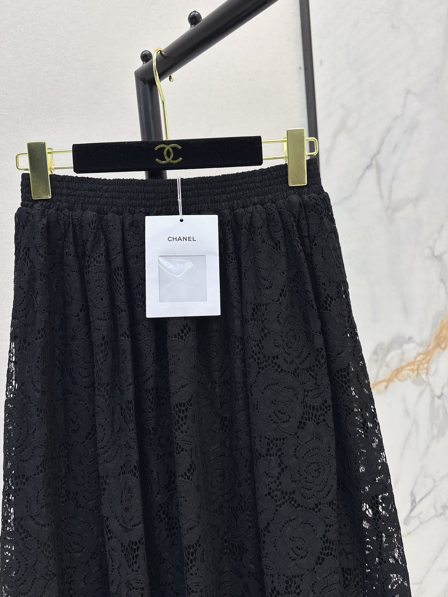 25ss Lace shirt + lace long skirt