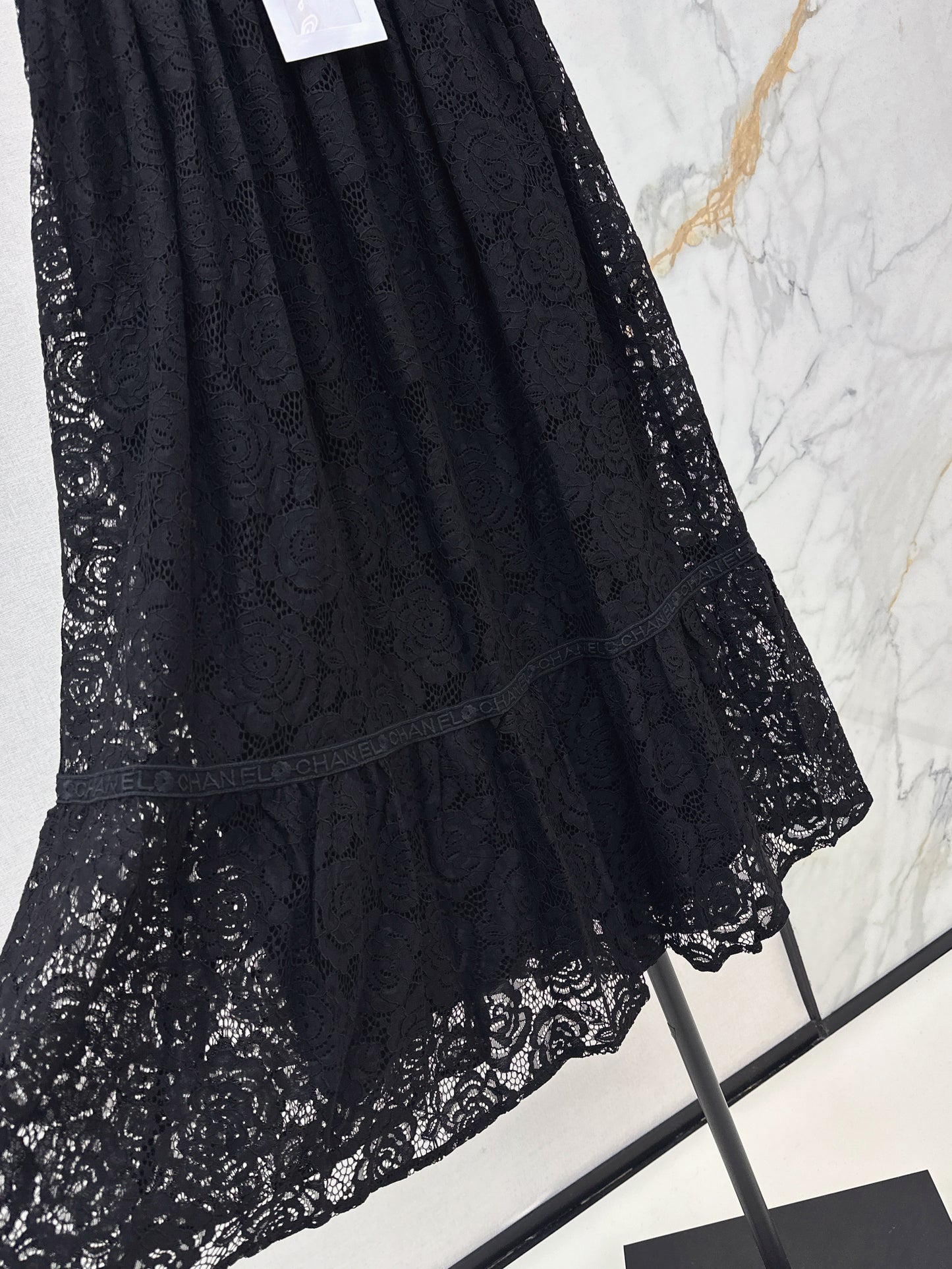 25ss Lace shirt + lace long skirt