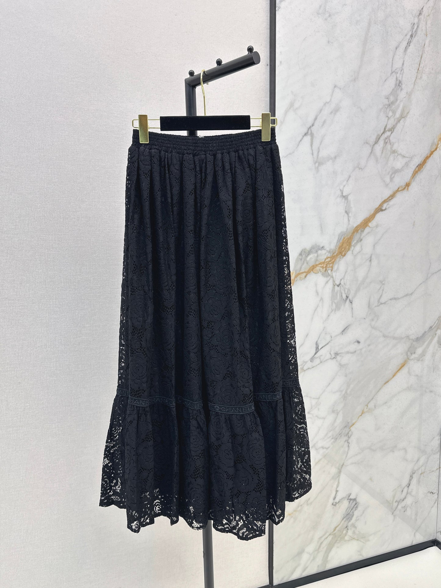 25ss Lace shirt + lace long skirt