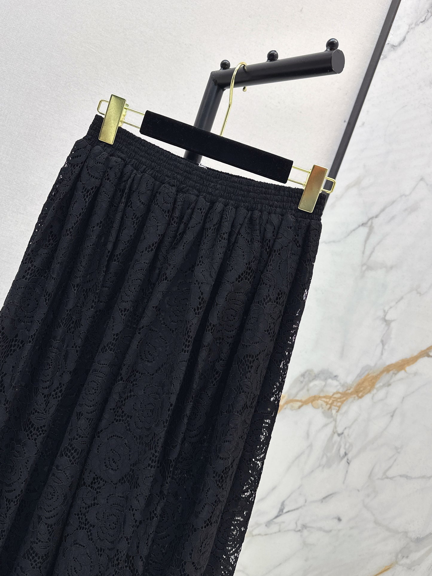 25ss Lace shirt + lace long skirt