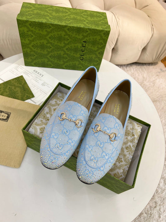 Fashion crystal diamond loafers