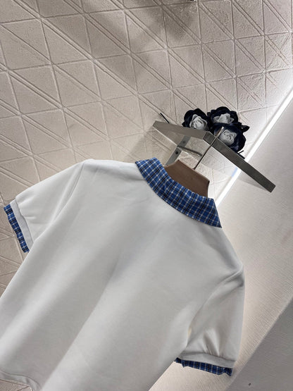 New short-sleeved top and skirt set