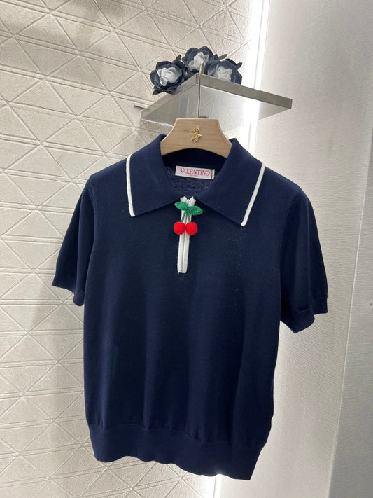 25ss cherry pendant T-shirt