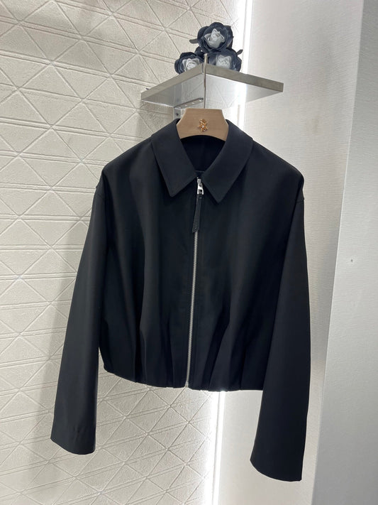 25ss zipper leather jacket