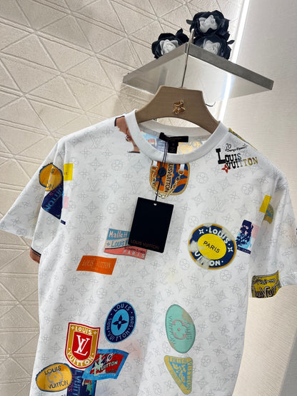 25ss printed emblem chain T-shirt