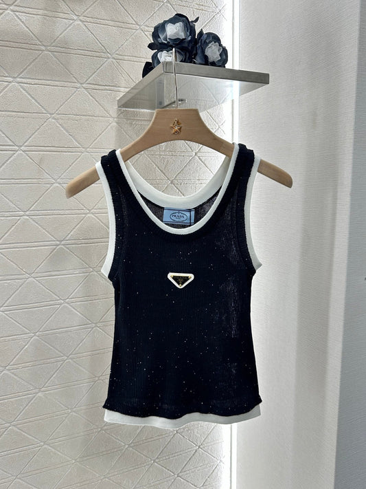 25ss wool yarn knitted vest