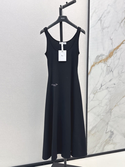 25ss U-neck suspender dress