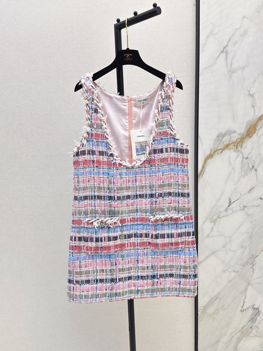25ss tweed sleeveless dress