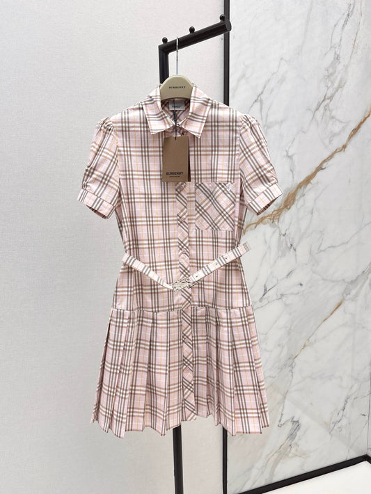 25ss classic plaid dress