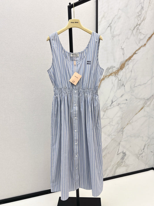 25ss striped sleeveless dress