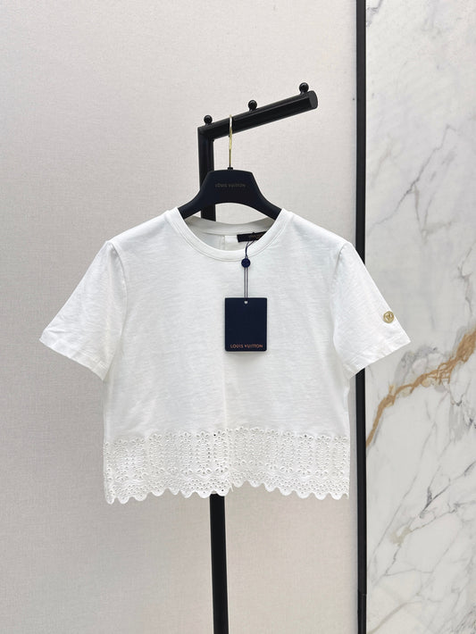 25ss embroidered short loose T-shirt