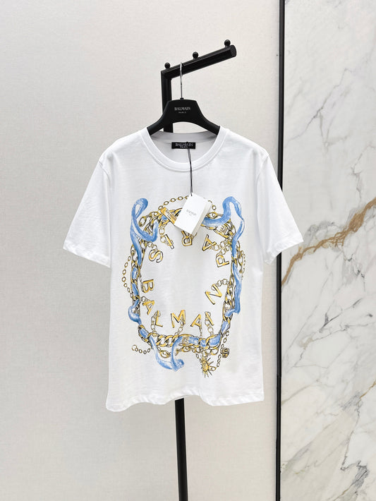 25ss logo graphic print T-shirt
