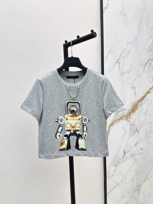25ss robot print short T-shirt