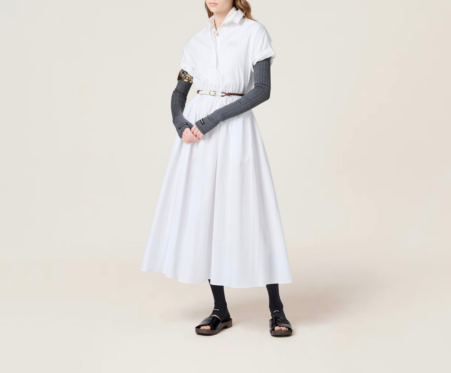 25ss long shirt style dress